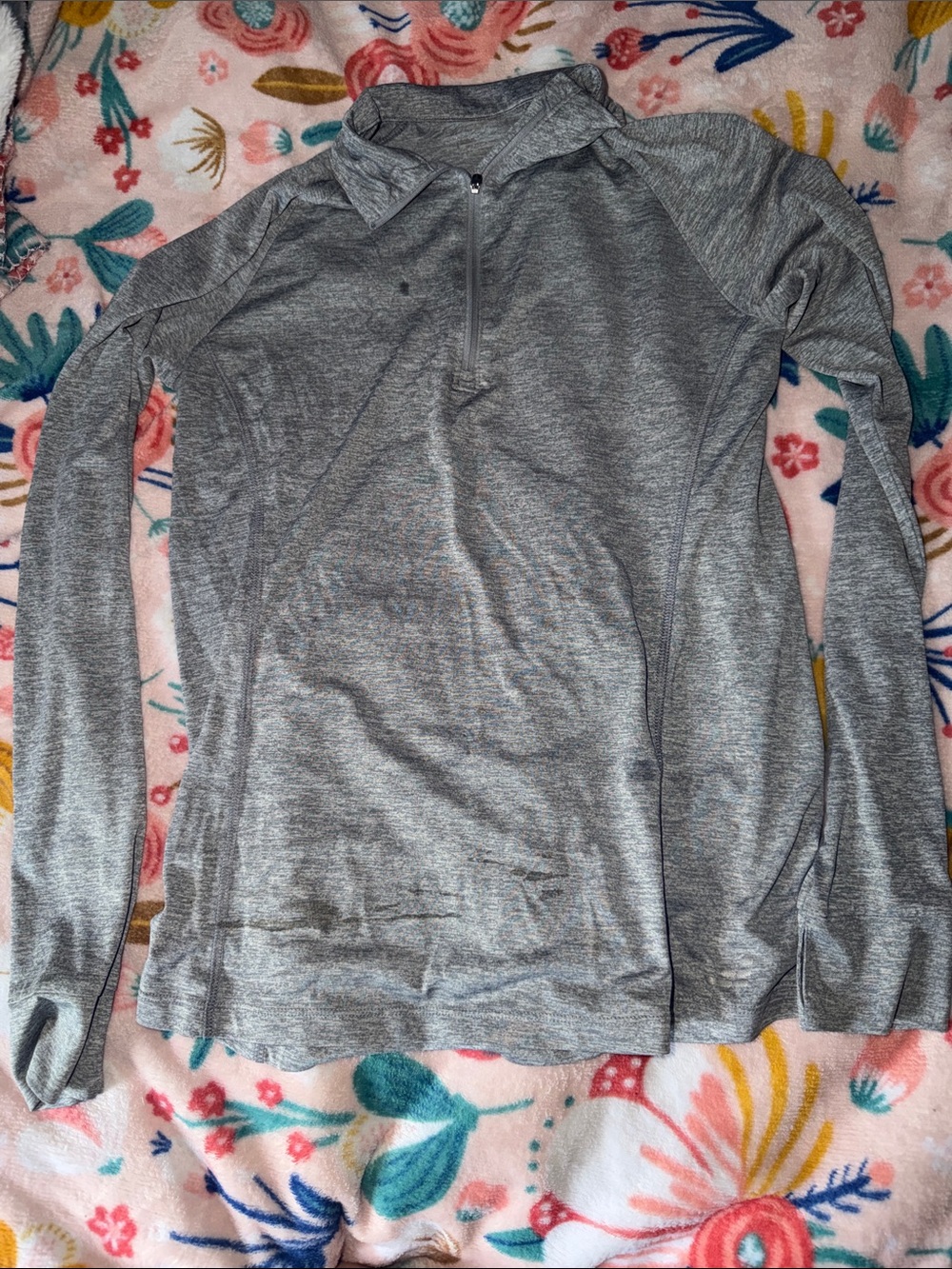 bcg Gray Quarter-Zip Active Pullover
